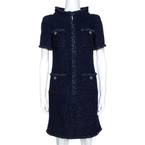 chanel navy blue dress|Chanel clothing store.